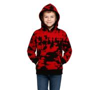 A2Z 4 Kids Girls Boys Plain Sweatshirt Tie Dye Pullover - Sweat Hoodie T.D Red 13