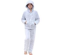 A2Z 4 Kids Girls Boys Plain Thick Pile Pyjamas Extra Soft Loungewear Trendy Fashion Zipped Top Thick Pile Fleece Nightwear Hooded PJS Outfit Sets Age 5 6 7 8 9 10 11 12 13 Years