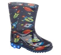 A2Z 4 Kids Girls Boys Rain Boot Anti Skid Waterproof Wellington Light Up Snow Boot Apolo T Rax - Wellies Apollo Blue 13 UK Ch