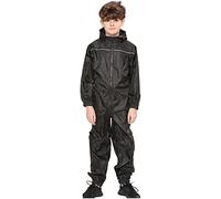 A2Z 4 Kids Girls Boys Raincoat Kids Puddle Suits - Rainsuit 641 Black 9-10