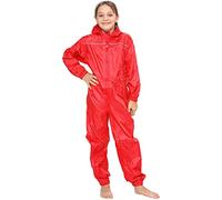 A2Z 4 Kids Girls Boys Raincoat Kids Puddle Suits - Rainsuit 641 Red 11-12