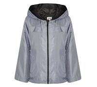 A2Z 4 Kids Girls Boys Raincoats Jackets Kids Lightweight Kag Mac- Raincoat Jacket 449 Silver 7-8