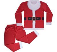 A2Z 4 Kids Girls Boys Santa Claus Christmas Costume Red Santa Role Play Suit - Santa Costume Red 13-14