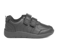 A2Z 4 Kids Girls Boys School Shoes Kids Smart Formal Dress Shoes Double Strap Touch Fasten Sneakers - SCH Shoes AZ320594 Black 13 UK Ch