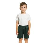 A2Z 4 Kids Girls Boys Shadow Stripe PE Shorts Sports Football Gym School - Shadow Shorts Green 11-12.