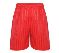 A2Z 4 Kids Girls Boys Shadow Stripe PE Shorts Sports Football Gym School - Shadow Shorts Red 11-12.