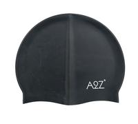 A2Z 4 Kids Girls Boys Silicone Swimming Cap Soft Stretch Fit - Swimming Cap Black