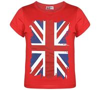 A2Z 4 Kids Girls Boys T-Shirts Soccer Team Football World Cup Support T Shirt Union - T Shirt 551 Red 7-8