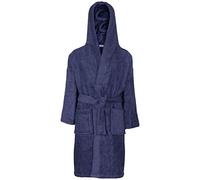 A2Z 4 Kids Girls Boys Terry Towel Beach Bathing Hooded - Towel Bathrobe Navy 9-10
