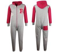 A2Z 4 Kids Girls Boys Varsity Baseball Hooded - B.B Onesie Grey & Pink 13
