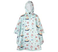 A2Z 4 Kids Girls Boys Waterproof Hooded Rain Poncho Lightweight - Raincoat Poncho 633 Green 5-7