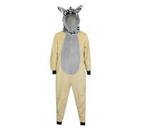 A2Z 4 Kids Girls Boys Zebra Onesie 2-Tone Zebra Theme Jumpsuits - E.Soft 938 Zebra Onesie 13-14