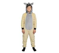 A2Z 4 Kids Girls Boys Zebra Onesie 2-Tone Zebra Theme Jumpsuits - E.Soft 938 Zebra Onesie 5-6