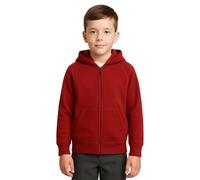 A2Z 4 Kids Girls Boys Zipper Long Sleeves Pullover Hoodie - Zipper 461 Red 13-14