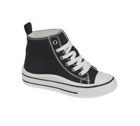 A2Z 4 Kids Girls Canvas Sneakers Lace-Up Chunky Platform Trainers Lightweight Casual - Sneakers Montblanc Black 10 UK CH