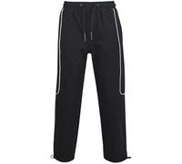 A2Z 4 Kids Girls Cargo Trousers Elasticated Waist Drawstring Casual Straight Fit - Cargo Trouser 724 Black 9-10