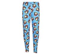 A2Z 4 Kids Girls Christmas Legging Santa Snowman Penguin - Xmas-Legging Penguin Blue 7-8.
