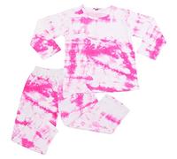 A2Z 4 Kids Girls Colour Tie Dye Pyjamas Cosplay Loungewear - PJS Tie Dye 250 Pink 13
