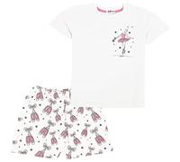 A2Z 4 Kids Girls Dancing Girl Print Children PJs 2 Piece Cotton Set - PJS 168 S Dance White 9-10