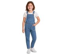 A2Z 4 Kids Girls Denim Dungaree Ripped Jeans Full Length - Dungaree D83 Light Blue 13