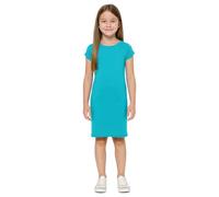 A2Z 4 Kids Girls Dresses Plain Short Sleeves Cap Slim Fit Stretch Bodycon Midi Maxi Comfortable Summer Party Fashion Dress Top Age 5-13 Years