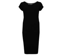 A2Z 4 Kids Bodycon Midi Dress Short Sleeve Long Length Plain Dresses - New Midi Dress Black 13