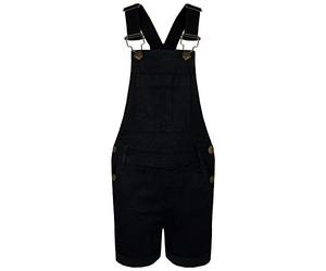 A2Z 4 Kids Girls Dungaree Shorts Comfortable Denim Stretch Jeans Jumpsuit Adjustable Straps Comfortable Cotton Perfect for Summer Casual Wear Playsuit All in One Denim Shorts Outfit Age 3-13 Years