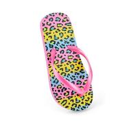 A2Z 4 Kids Girls Flip Flop Lightweight Soft - Flip Flop AZ31866 Leopard 9/10 UK Ch