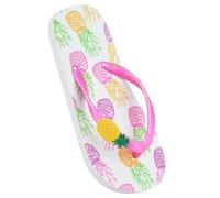 A2Z 4 Kids Girls Flip Flop Lightweight Soft - Flip Flop AZ32224 P White 9/10 UK Ch
