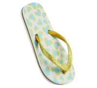 A2Z 4 Kids Girls Flip Flop Lightweight Soft - Flip Flop AZ32229 A Yellow 2/3 UK Ch