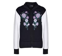 A2Z 4 Kids Girls Floral Print Bomber Zip Up Biker Jacket | Bright Floral Print Zip Up Bomber for Casual Outings and Girls Biker Jacket