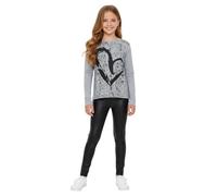 A2Z 4 Kids Girls Heart T Shirt - Heart Set Grey 11-12