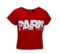 A2Z 4 Kids Girls I Love - Paris Crop Top Red 13