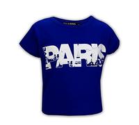 A2Z 4 Kids Girls I Love - Paris Crop Top Royal 11-12