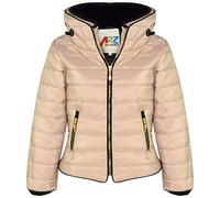 A2Z 4 Kids Girls Jacket Padded Puffer Quilted Coat Parka Jacket - Puffer Jacket Stone 3-4