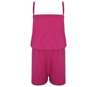 A2Z 4 Kids Girls Jumpsuit Kids Plain Color Trendy Playsuit All in One Jumpsuits New Age 5 6 7 8 9 10 11 12 13 Years Pink