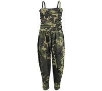 A2Z 4 Kids Girls Jumpsuit Kids Plain Color Trendy Playsuit - Plain Jumpsuit Camo Green 5-6