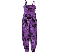 A2Z 4 Kids Girls Jumpsuit Kids Plain Color Trendy Playsuit - Plain Jumpsuit Camo Purple 11-12