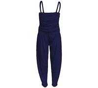 A2Z 4 Kids Girls Jumpsuit Kids Plain Color Trendy Playsuit - Plain Jumpsuit Navy 7-8