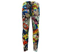 A2Z 4 Kids Girls Legging Comic Graffiti Floral Leopard - Legging Comic 9-10