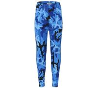 A2Z 4 Kids Girls Legging Kids Camouflage Trendy - A2Z Camo Legging Blue 5-6