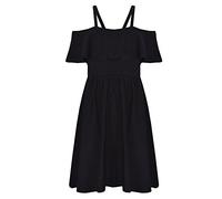 A2Z 4 Kids Girls Off Shoulder Skater Outfit Stylish and Trendy Party Wear - PlainOff Shoulder Dress Black 9-10
