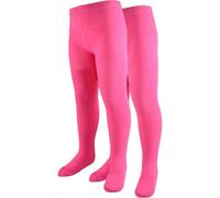A2Z 4 Kids Girls Pack Of 2 Premium Fleece Lined Thermal Tights Cosy Winter - Tights KT837 2 Pack Pink 2-3