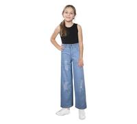 A2Z 4 Kids Girls Palazzo Jeans Wide Leg Stretchy Denim - Jeans JN46 Light Blue 7-8
