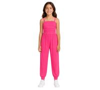 A2Z 4 Kids Girls Plain Colour - Plain Jumpsuit Neon Pink 5-6