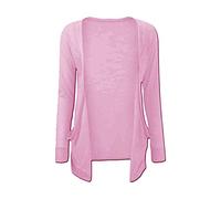 A2Z 4 Kids Girls Plain Open Boyfriend Cardigan Long Sleeves - Boy Friend Baby Pink 5-6.1