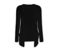 A2Z 4 Kids Girls Plain Open Boyfriend Cardigan Long Sleeves - Boy Friend Black 2-3.1