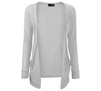 A2Z 4 Kids Girls Plain Open Boyfriend Cardigan Long Sleeves - Boy Friend Grey 5-6.1