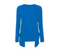 A2Z 4 Kids Girls Plain Open Boyfriend Cardigan Long Sleeves - Boy Friend Turquoise 13.1