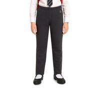 A2Z 4 Kids Girls Plain School Uniform Pants Pull Up - Girls UF Pant 785 Grey 9-10